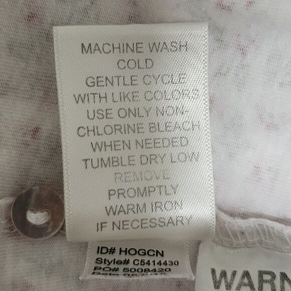 Lot of 2 Eileen West Womens Cotton Long Nightgowns Pink Blue Floral Size M - Picture 8 of 16